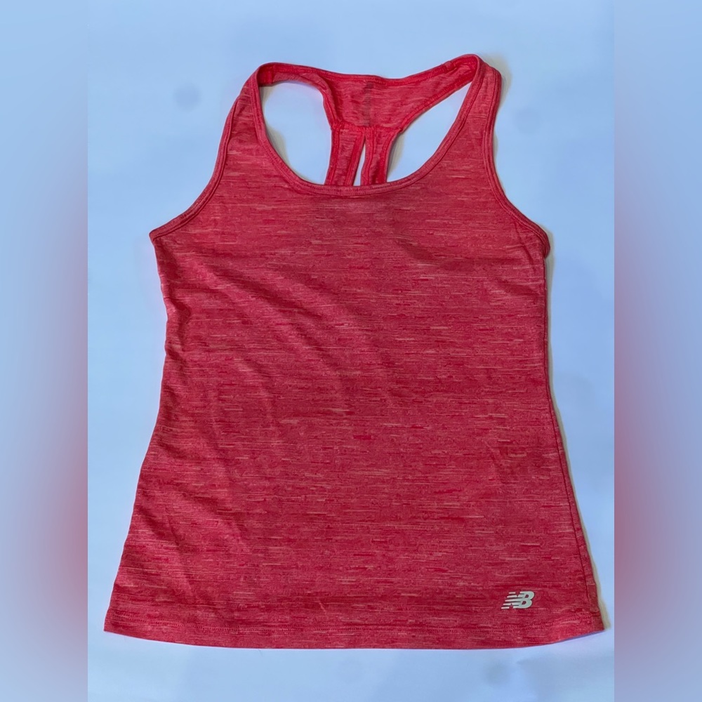 Coral New Balance tank top